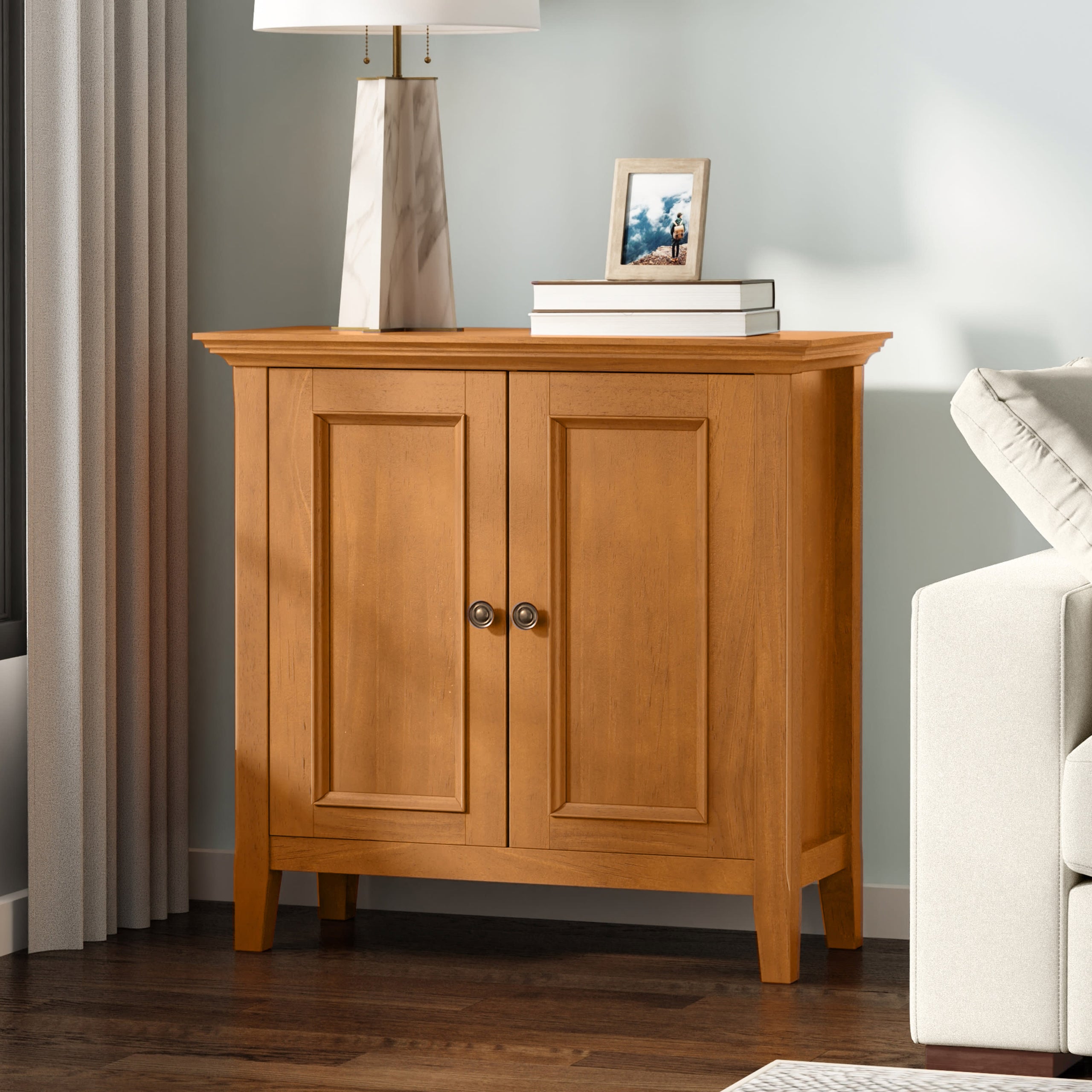 Light Golden Brown | Amherst Low Storage Cabinet