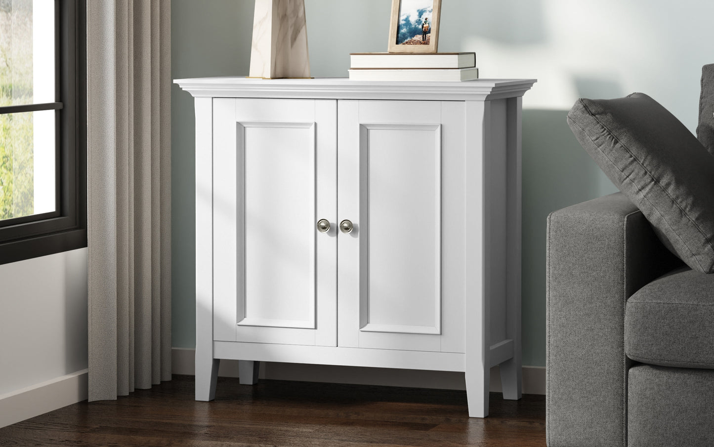 White | Amherst Low Storage Cabinet