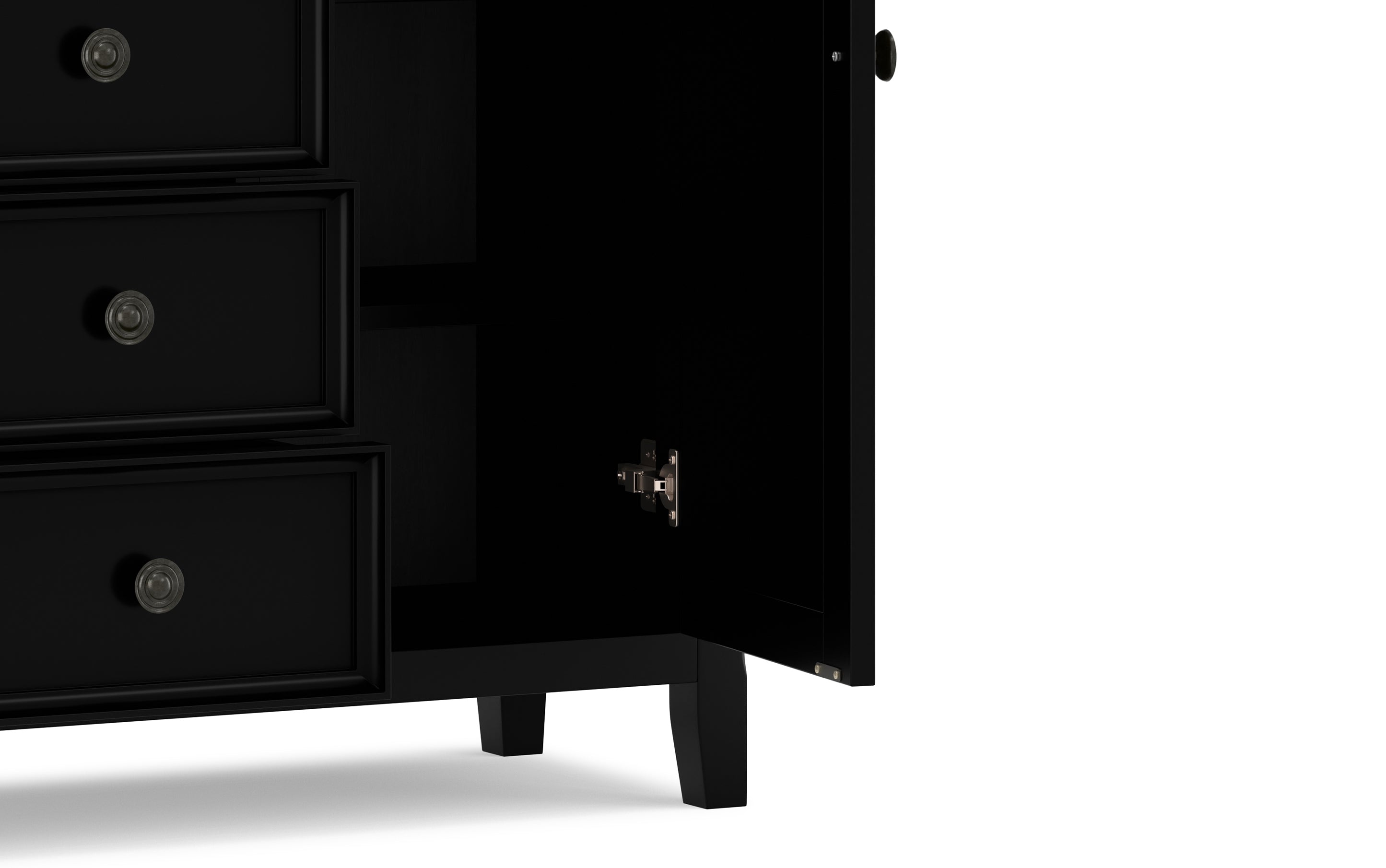 Solid Wood Storage Cabinet | Amherst Low Storage Cabinet – Simpli Home