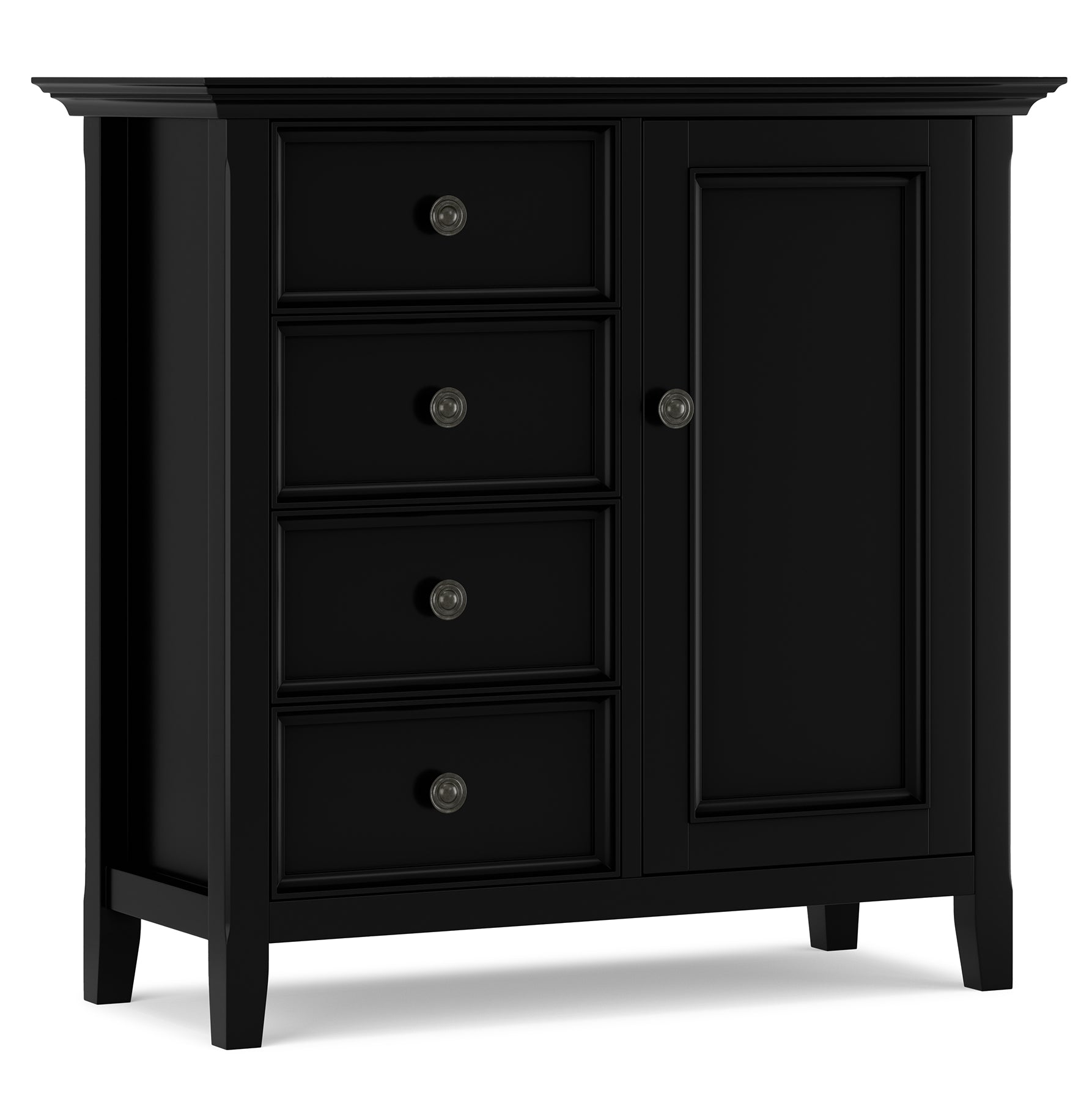Amherst Solid Wood Medium Storage Cabinet in Hickory Brown