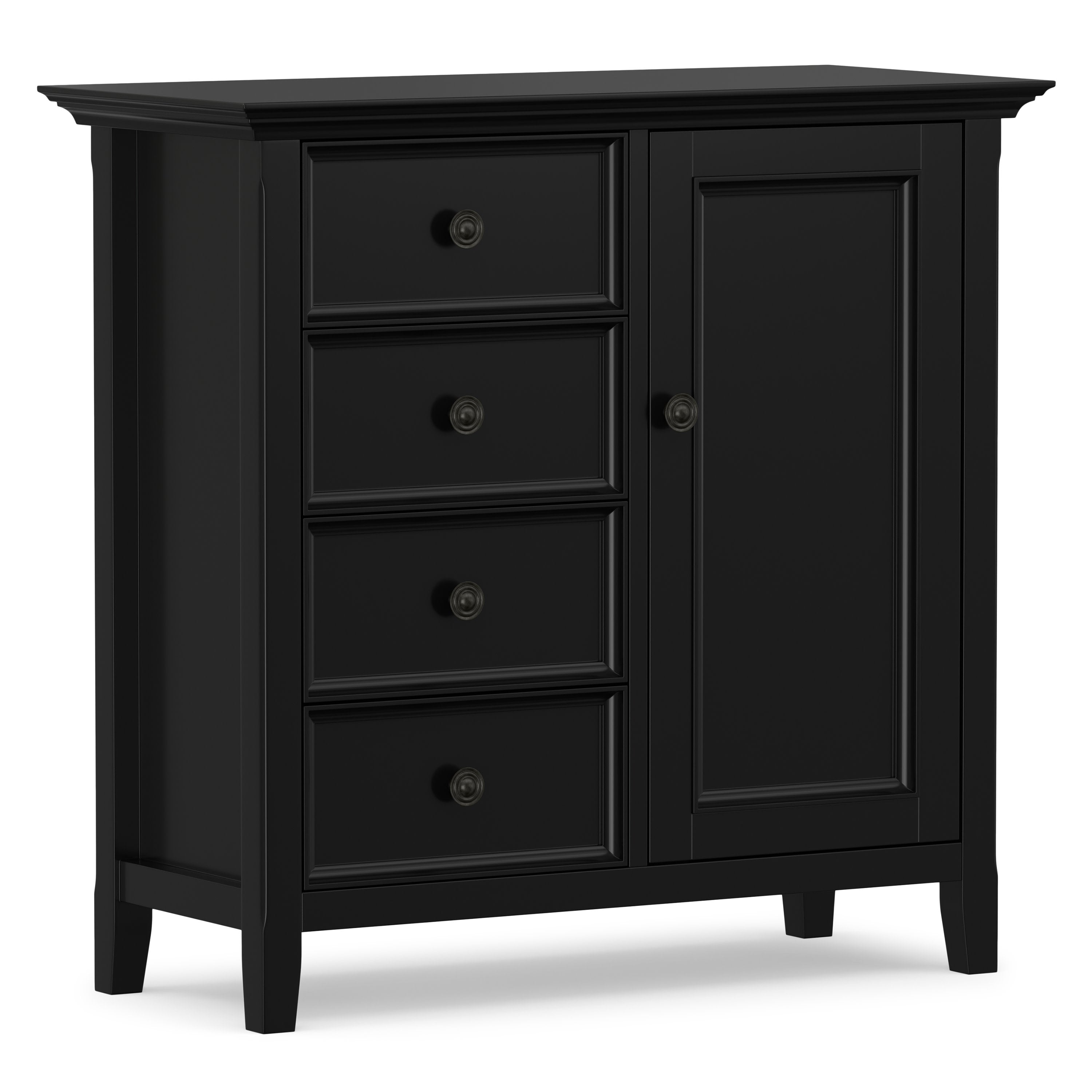 Solid Wood Storage Cabinet | Amherst Low Storage Cabinet – Simpli Home