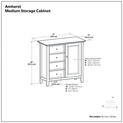 Black | Amherst Medium Storage Cabinet