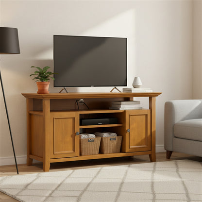 Light Golden Brown | Amherst 54 inch TV Media Stand