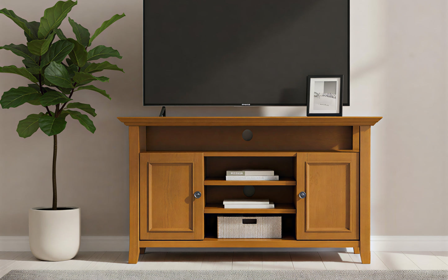 Light Golden Brown | Amherst 54 inch TV Media Stand