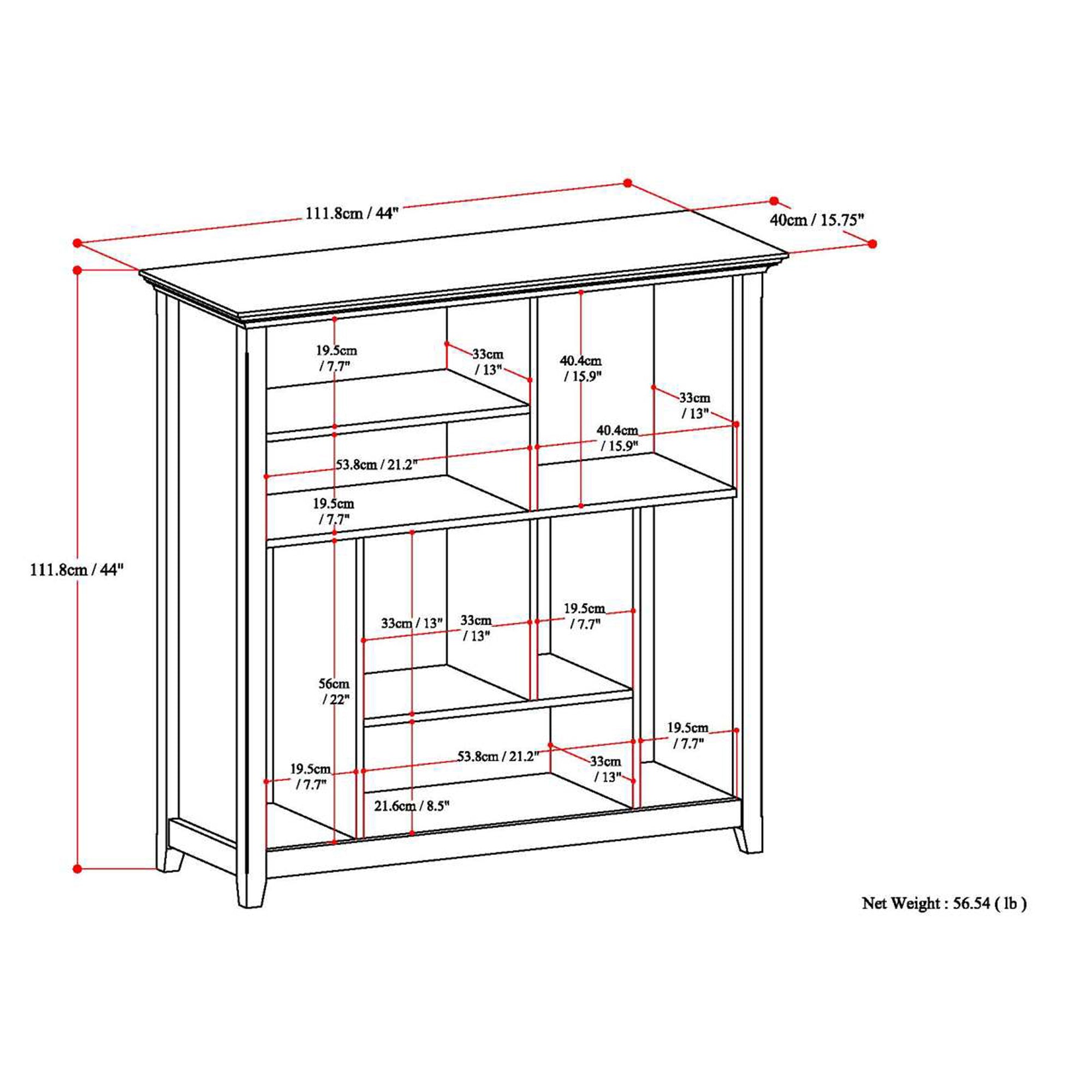 Black | Amherst Multi-Cube Bookcase & Storage Unit