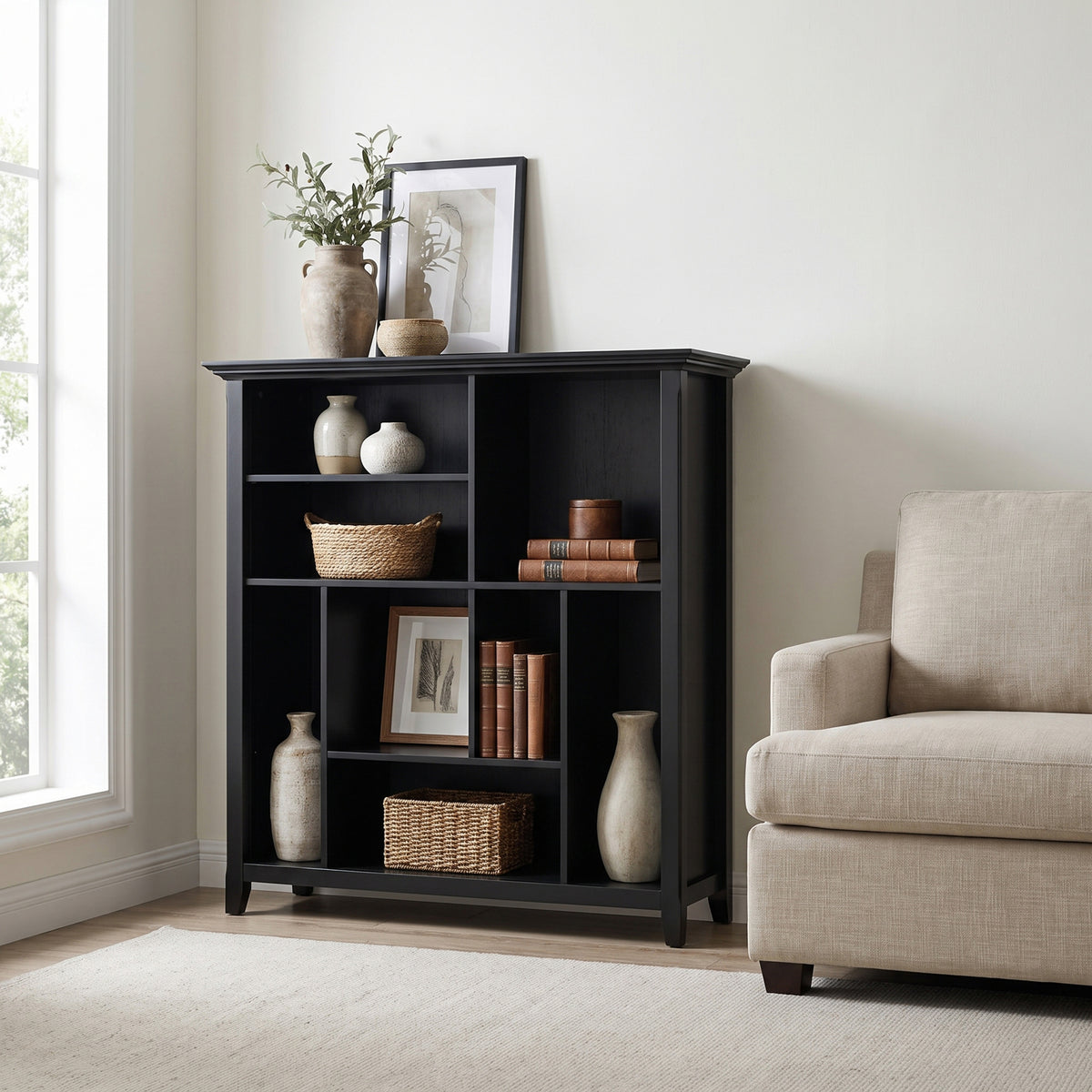 Black | Amherst Multi Cube Bookcase and Storage Unit