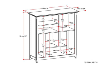 Distressed Grey | Amherst Multi-Cube Bookcase & Storage Unit