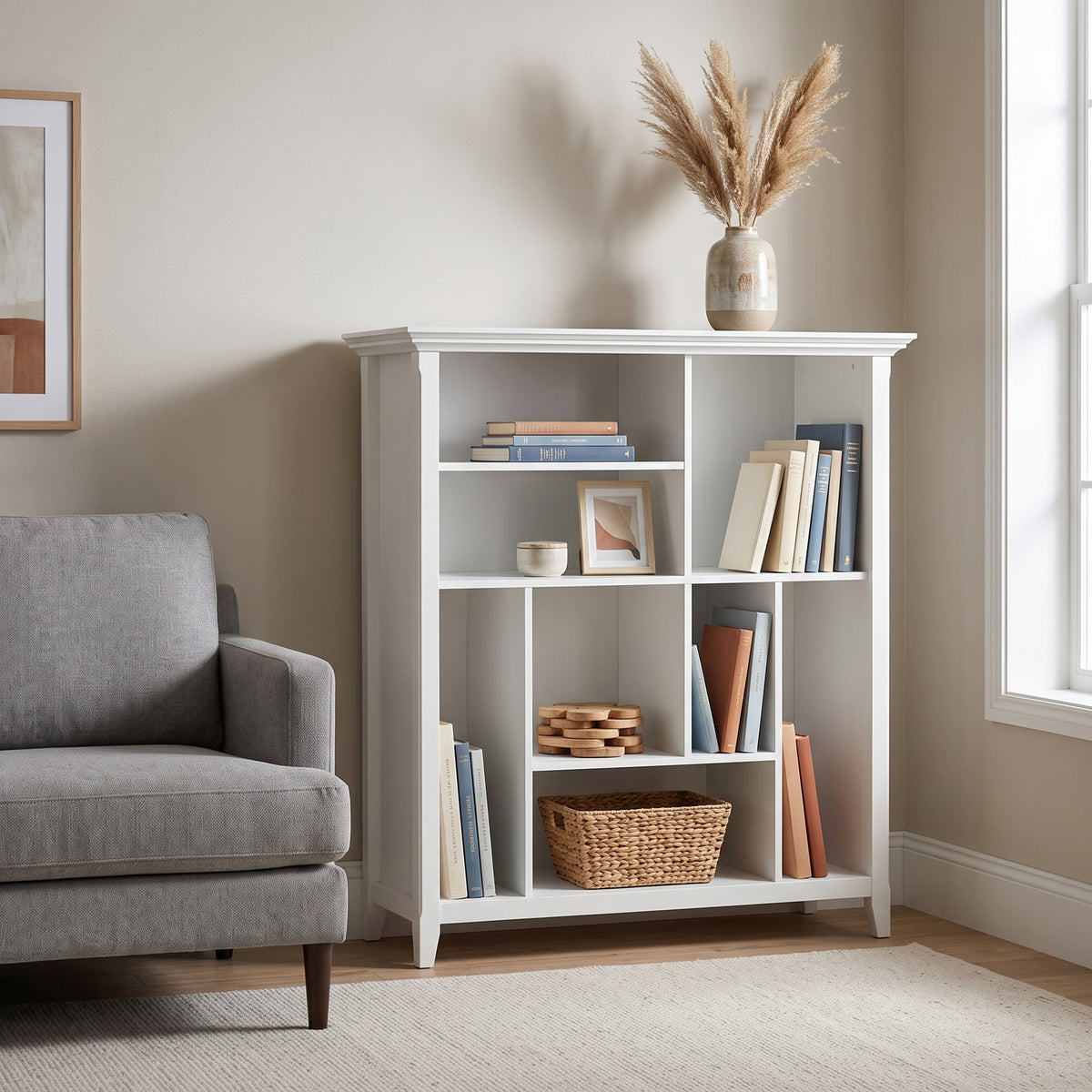 White | Amherst Multi Cube Bookcase and Storage Unit