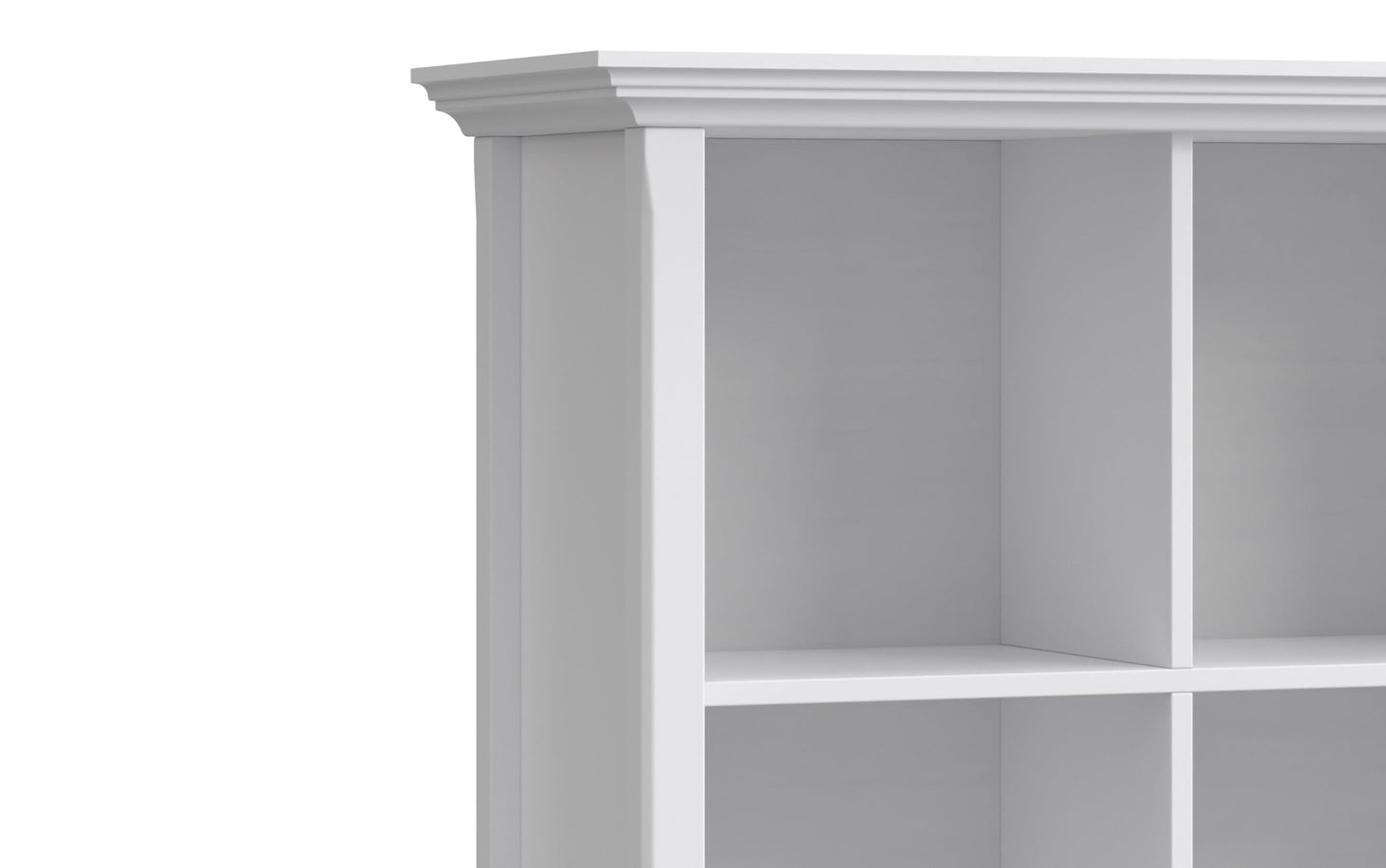 White | Amherst 8 Cube Storage Sofa Table