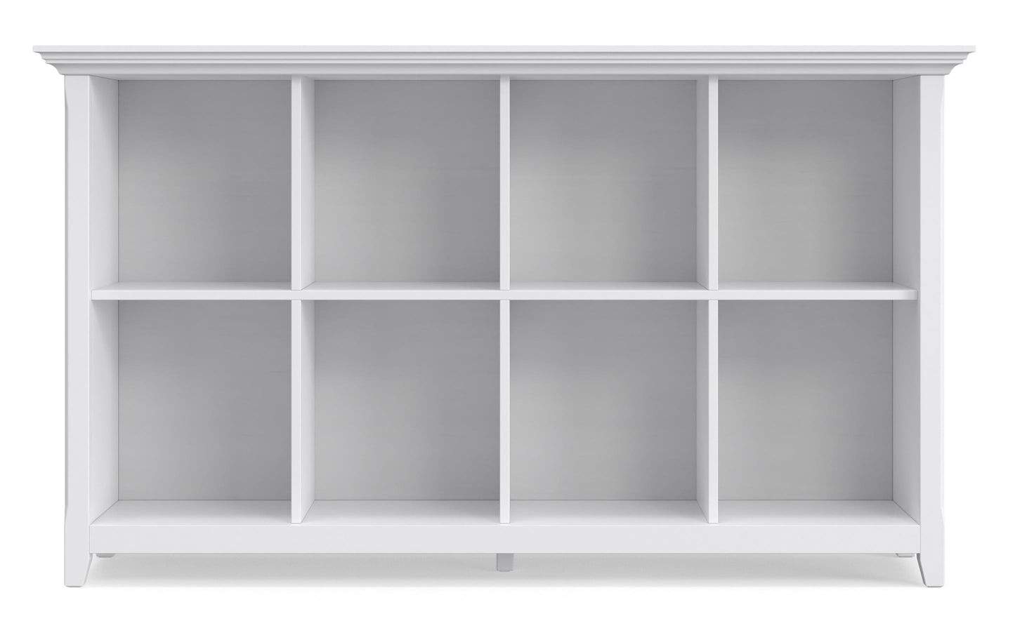 White | Amherst 8 Cube Storage Sofa Table