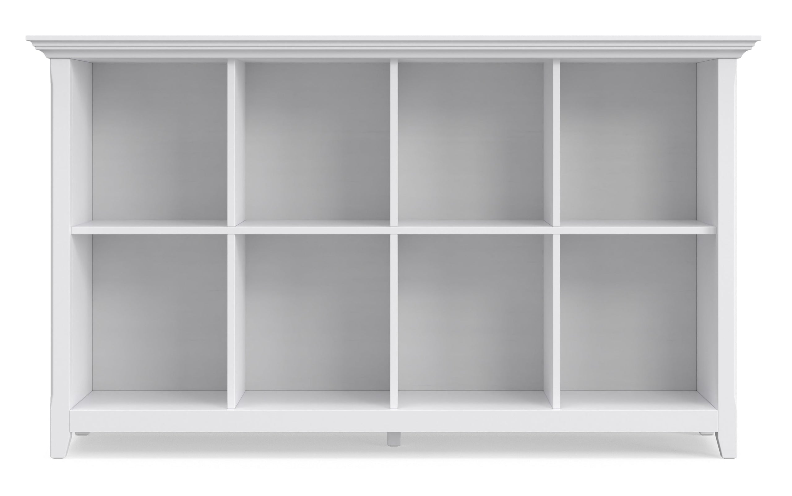 White | Amherst 8 Cube Storage Sofa Table