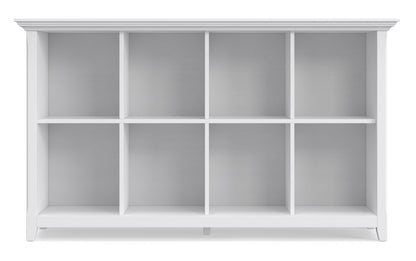 White | Amherst 8 Cube Storage Sofa Table