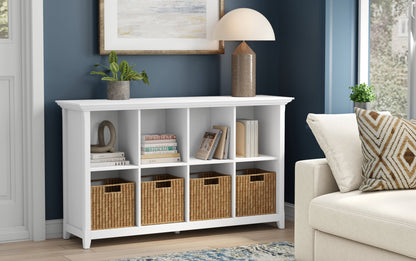 White | Amherst 8 Cube Storage Sofa Table