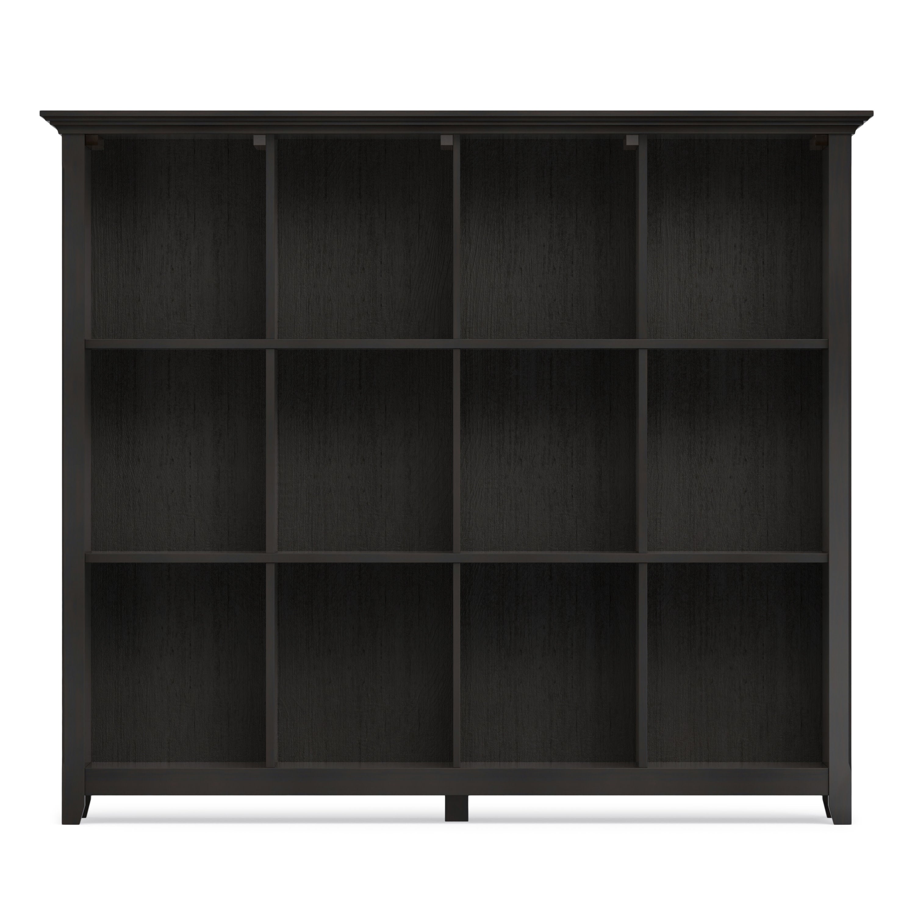 Hickory Brown 12 Cube Bookcase | Amherst Cube Storage Unit
