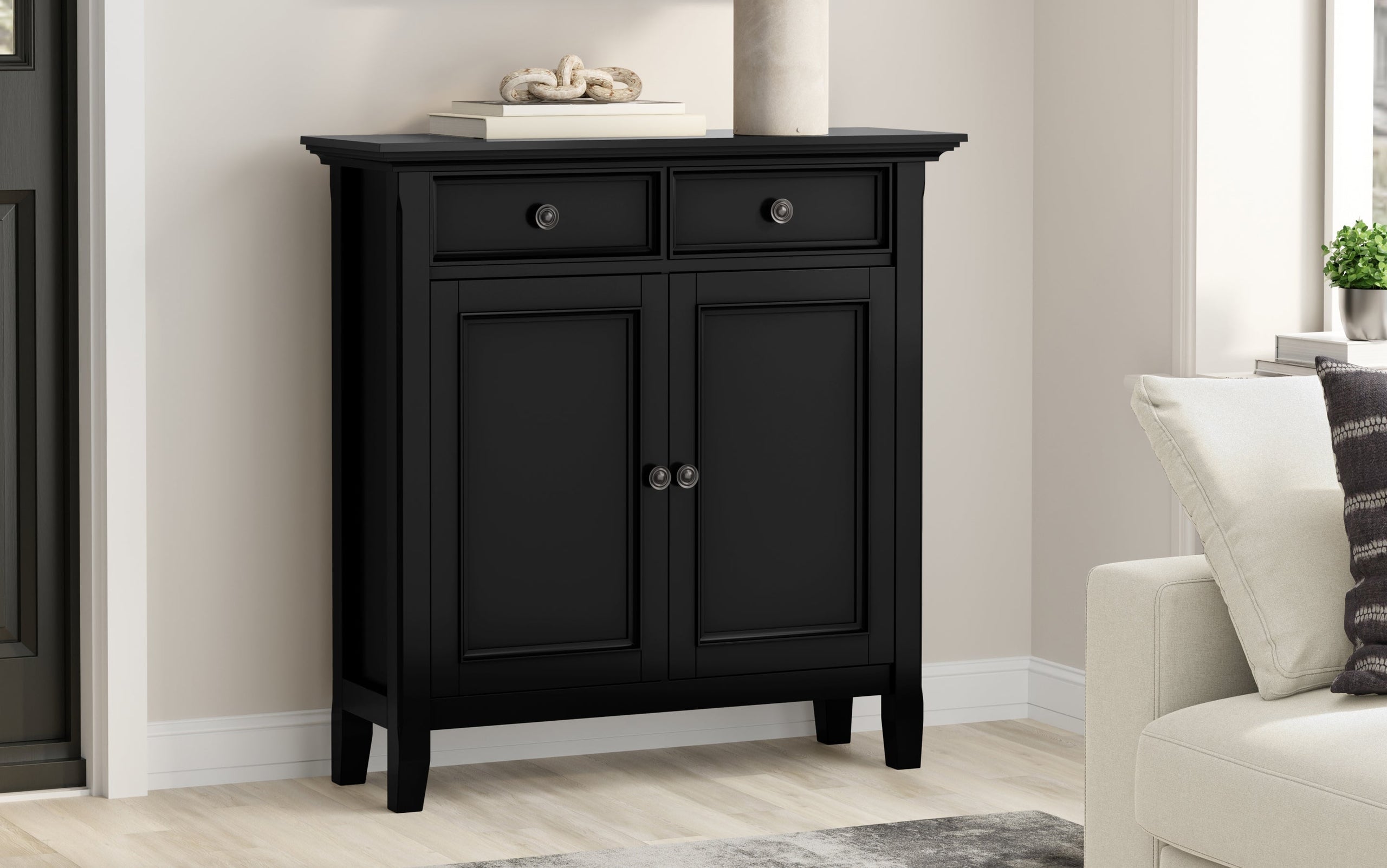 Black | Amherst Entryway Storage Cabinet