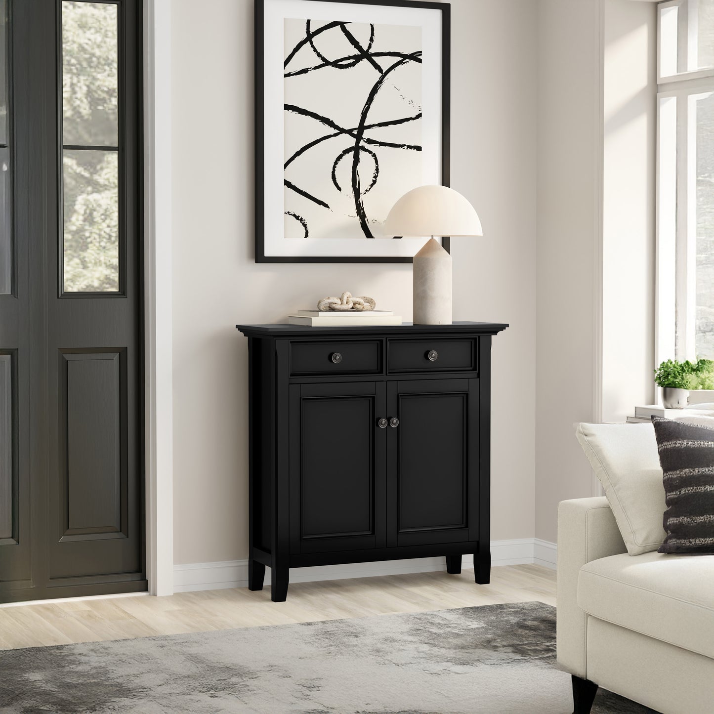 Black | Amherst Entryway Storage Cabinet