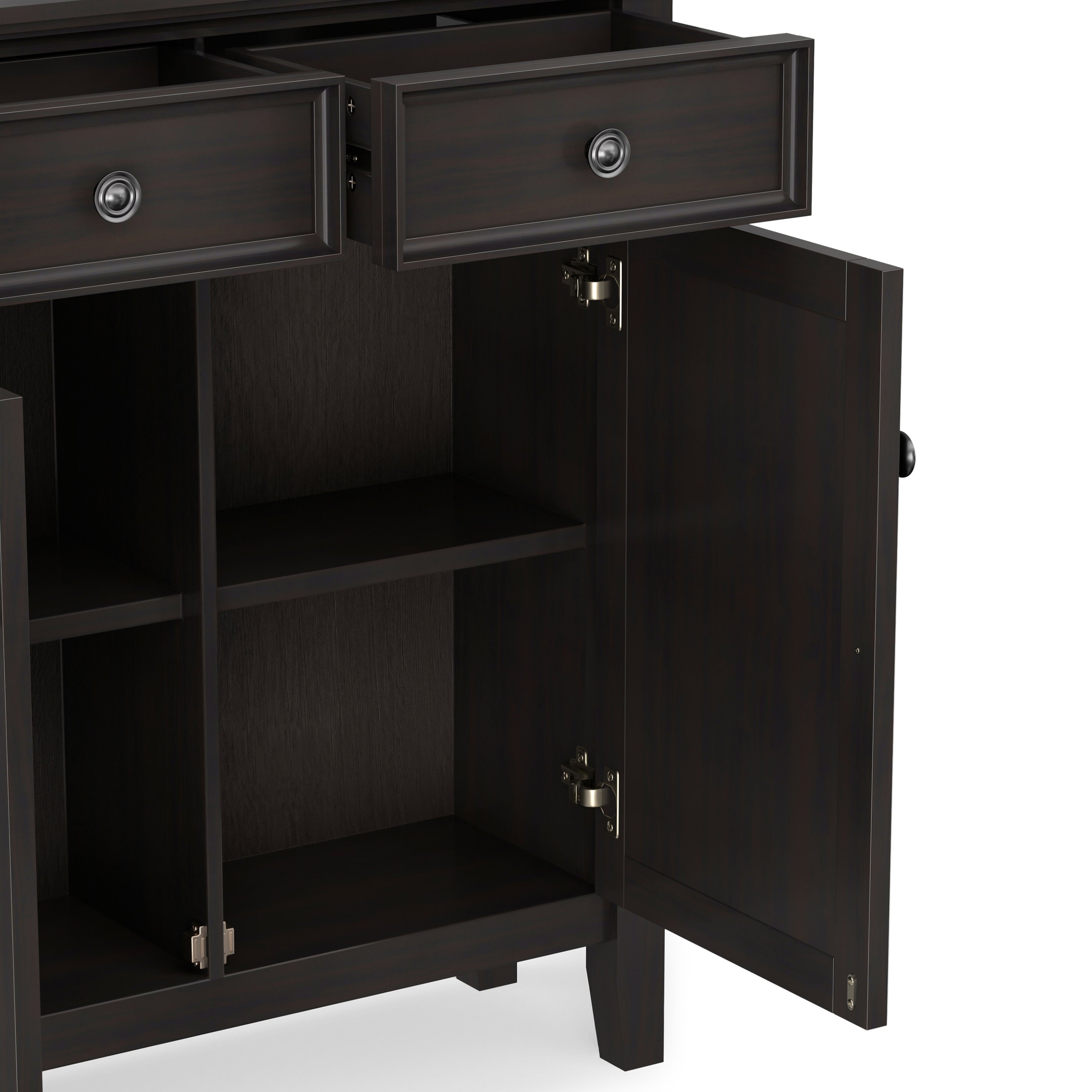 Solid Wood Entryway Cabinet | Amherst Storage Cabinet – Simpli Home