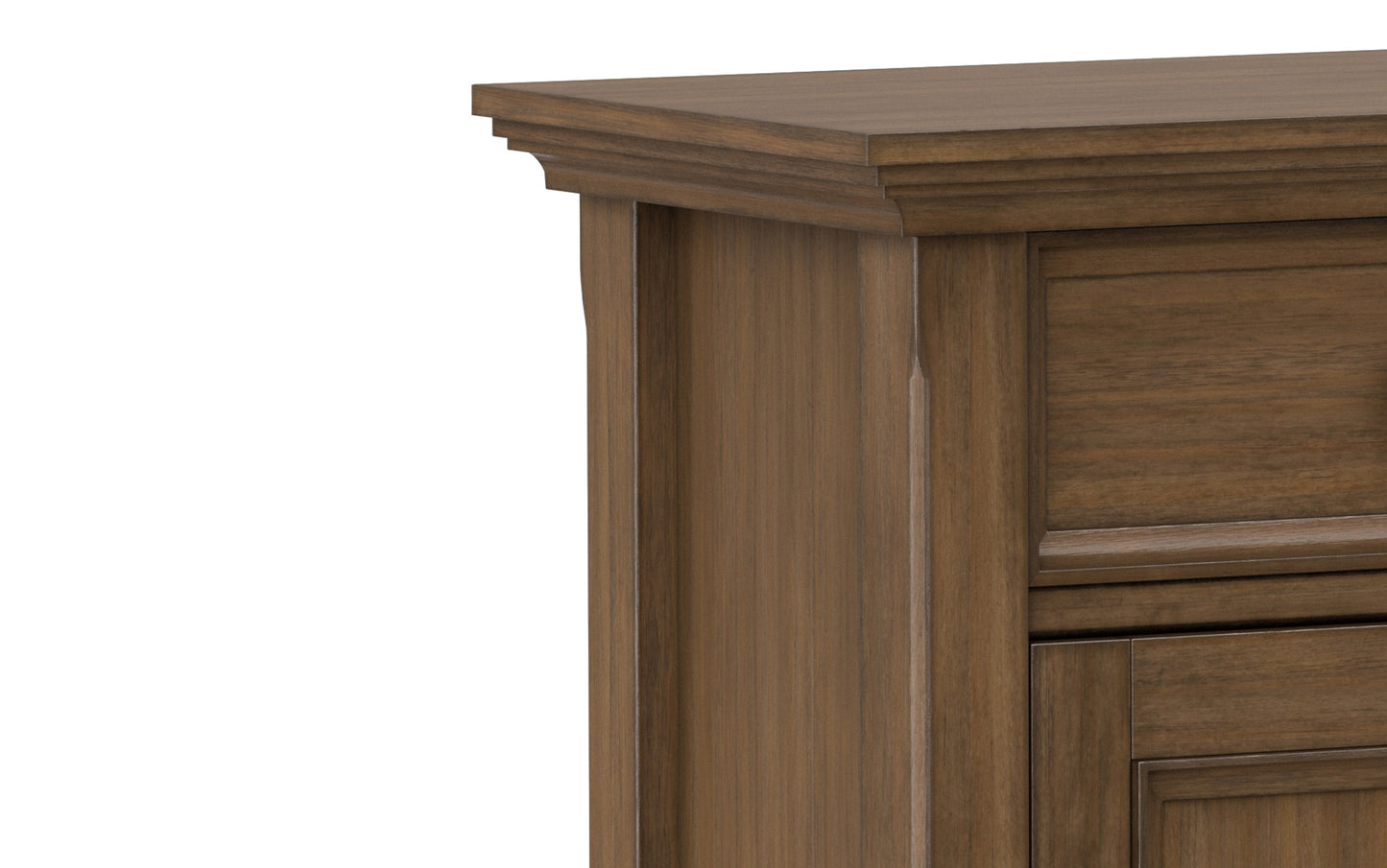 Rustic Natural Aged Brown | Amherst Entryway Storage Cabinet