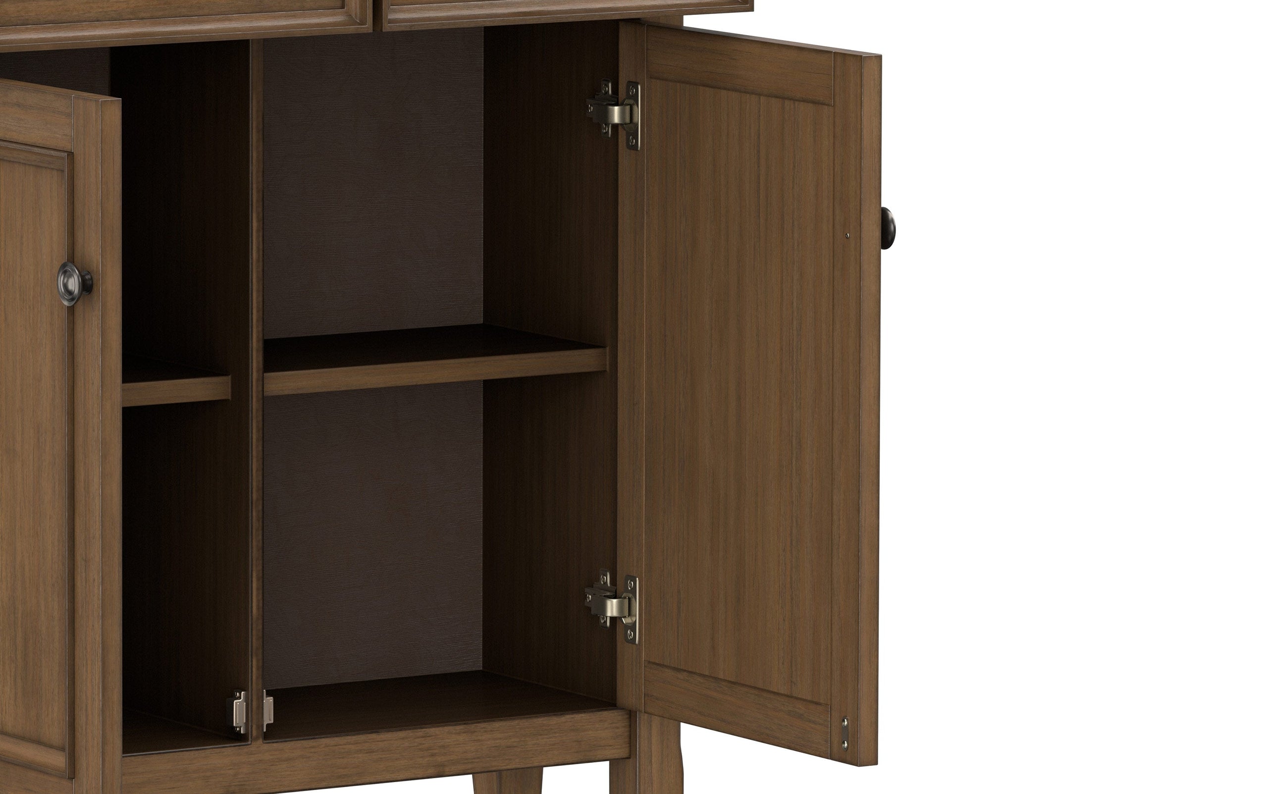 Rustic Natural Aged Brown | Amherst Entryway Storage Cabinet