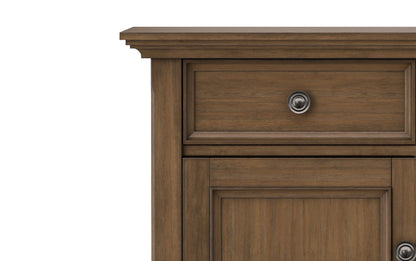 Rustic Natural Aged Brown | Amherst Entryway Storage Cabinet