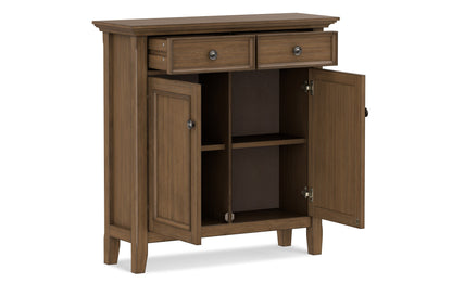 Rustic Natural Aged Brown | Amherst Entryway Storage Cabinet