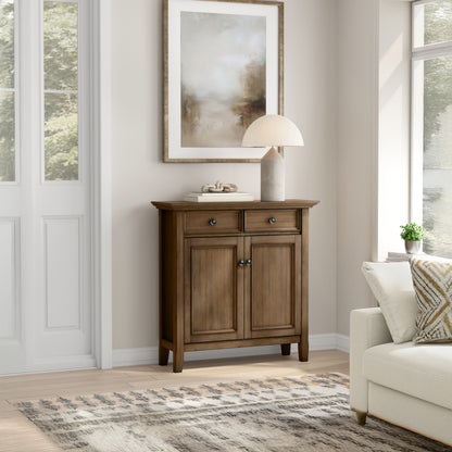 Rustic Natural Aged Brown | Amherst Entryway Storage Cabinet