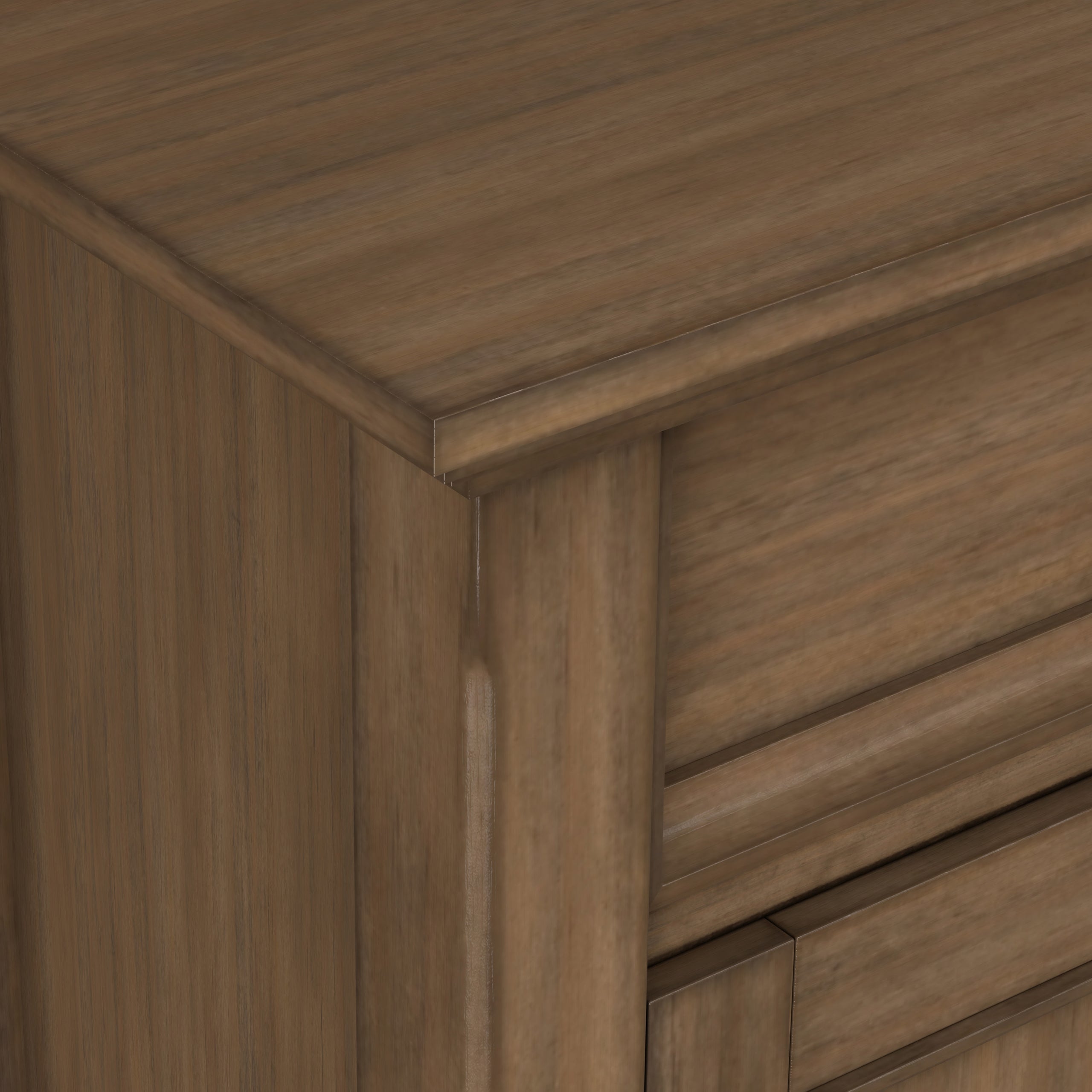 Rustic Natural Aged Brown | Amherst Entryway Storage Cabinet