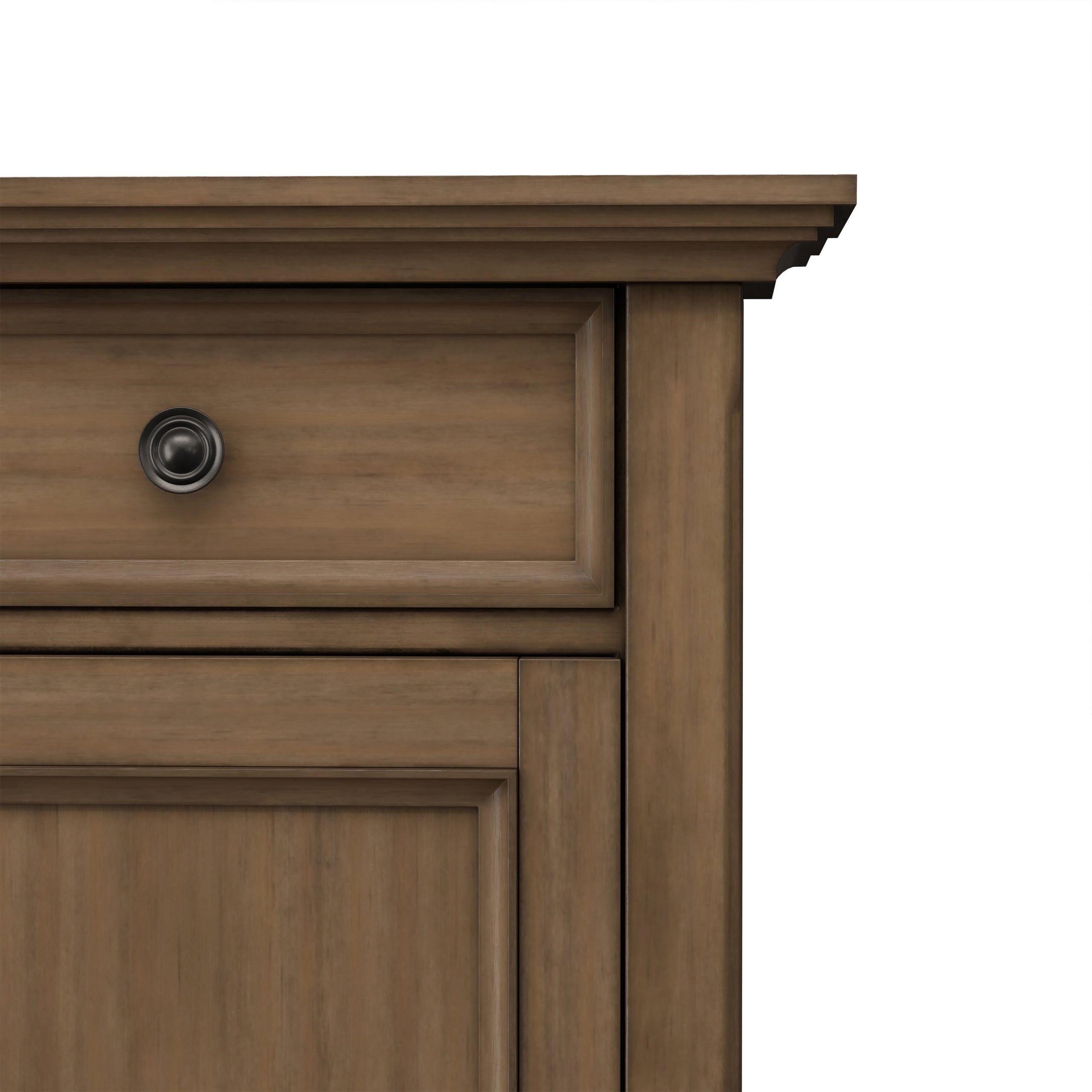 Rustic Natural Aged Brown | Amherst Entryway Storage Cabinet