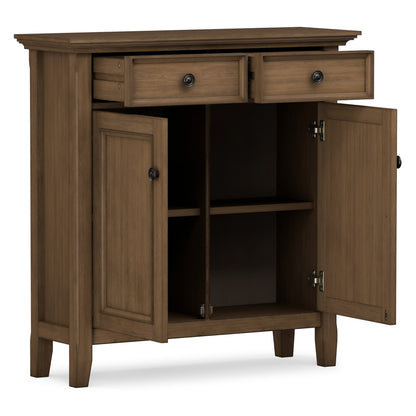 Rustic Natural Aged Brown | Amherst Entryway Storage Cabinet