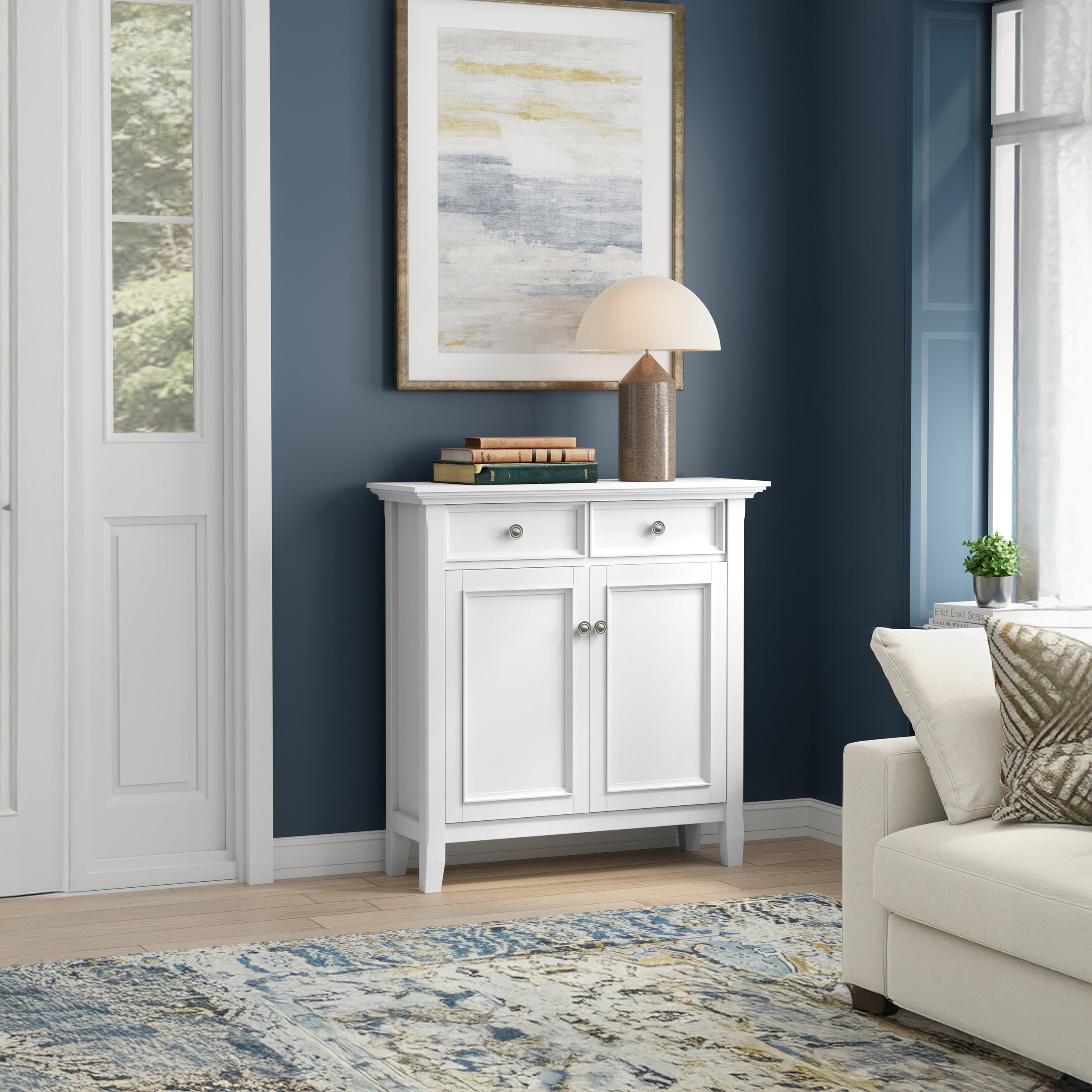 White | Amherst Entryway Storage Cabinet
