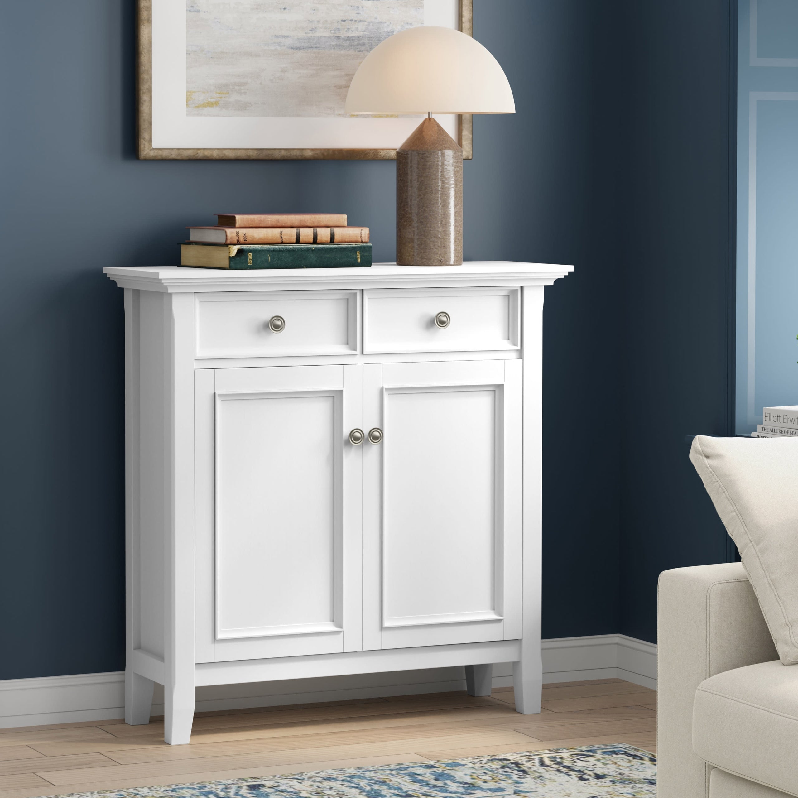 White | Amherst Entryway Storage Cabinet