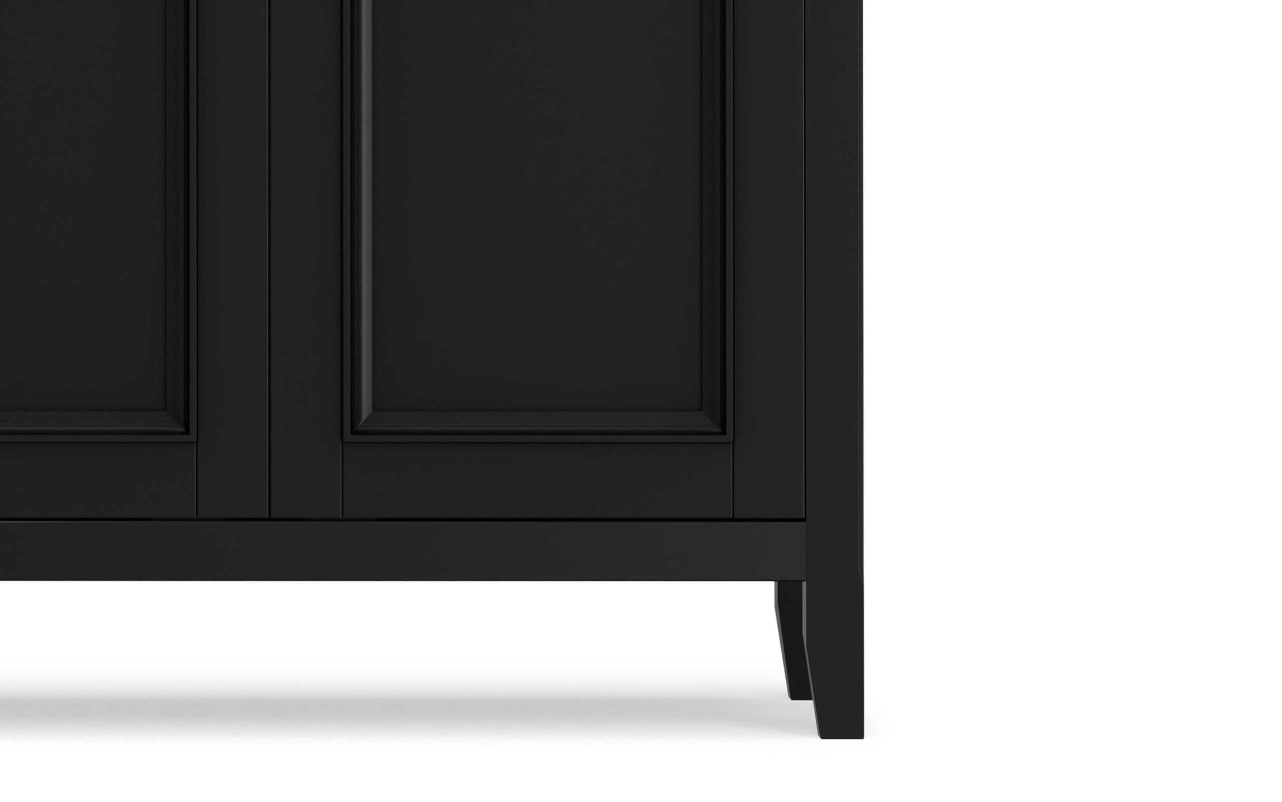 Black | Amherst Wide 4 Door Storage Cabinet