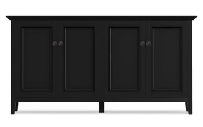 Black | Amherst Wide 4 Door Storage Cabinet