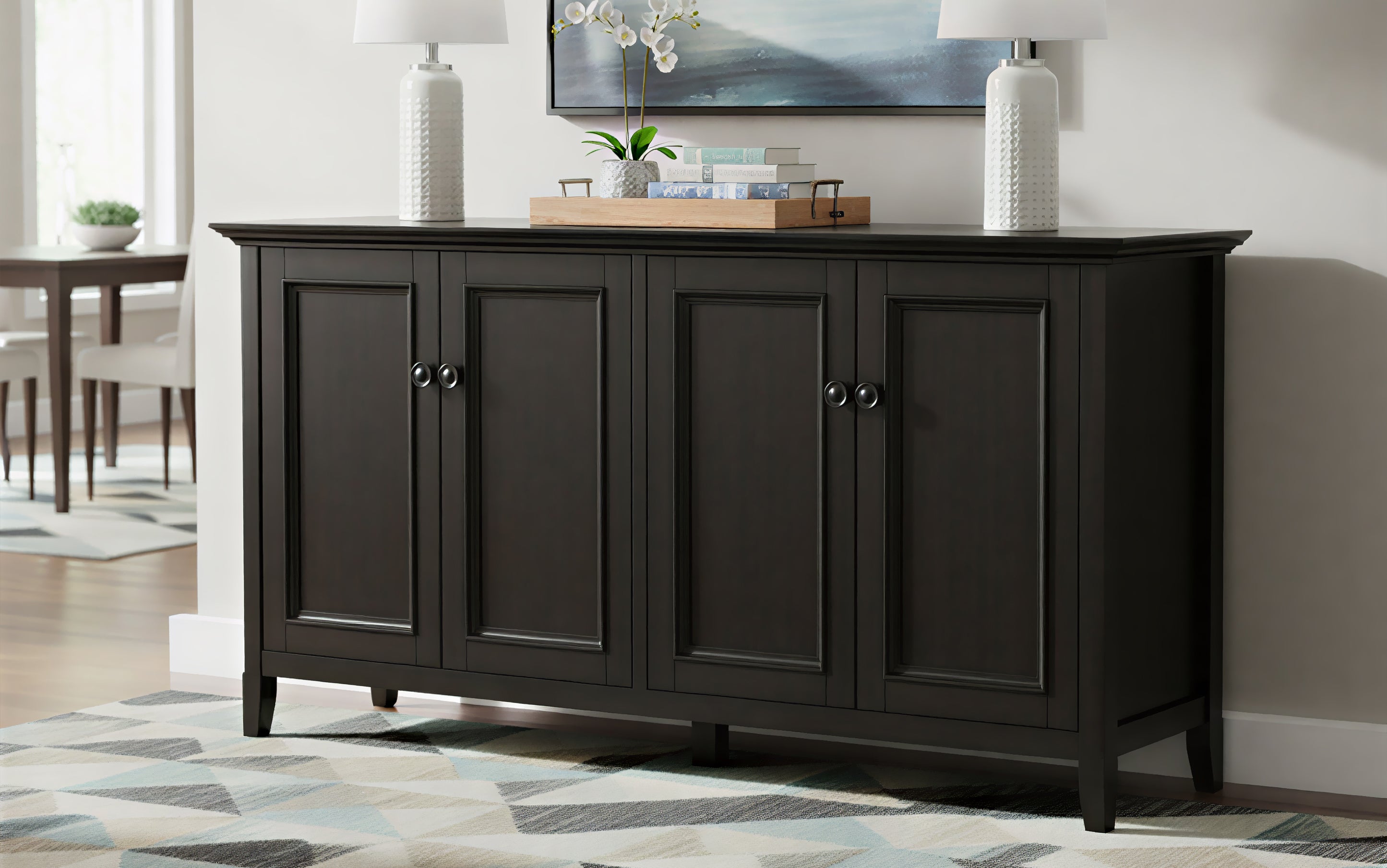 Amherst Wide 4 Door Storage Cabinet - Thumbnail 4
