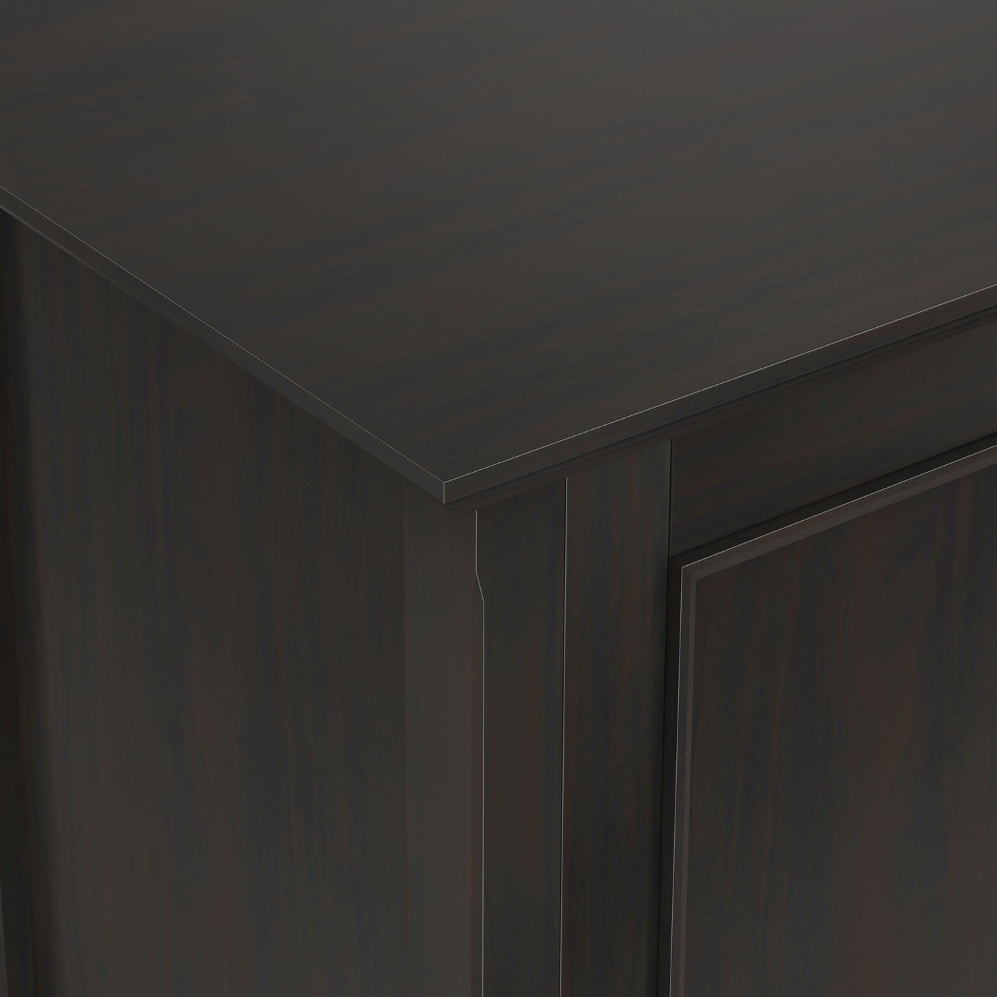 Hickory Brown | Amherst Wide 4 Door Storage Cabinet
