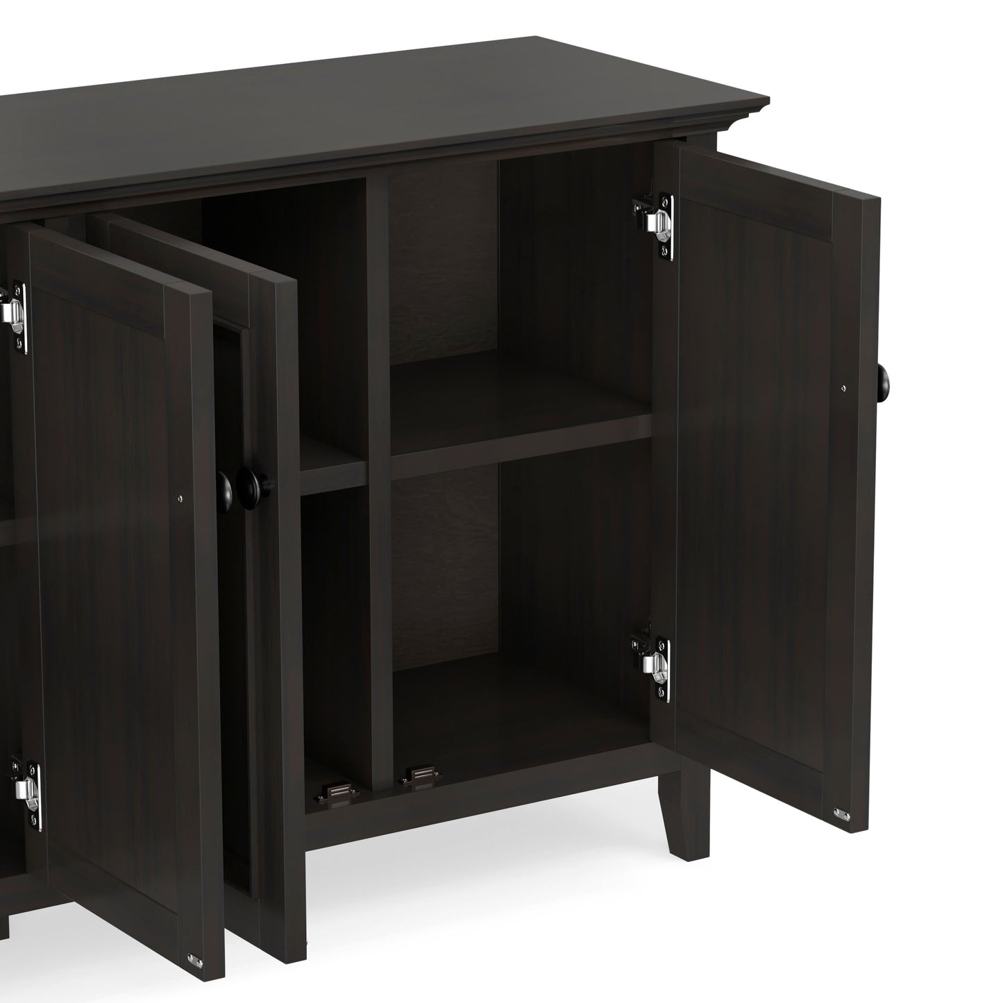 Hickory Brown | Amherst Wide 4 Door Storage Cabinet
