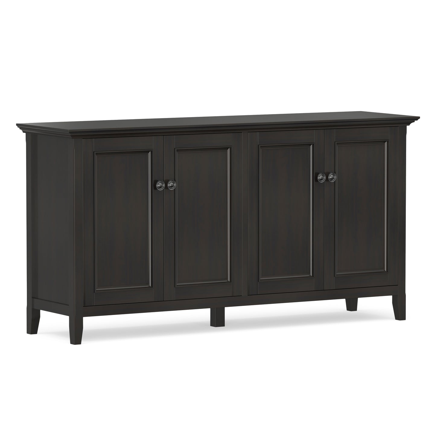Hickory Brown | Amherst Wide 4 Door Storage Cabinet