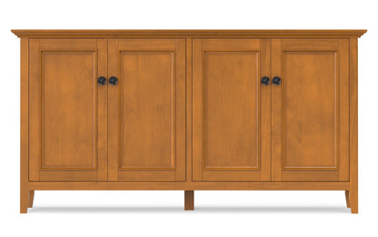 Light Golden Brown | Amherst Wide 4 Door Storage Cabinet