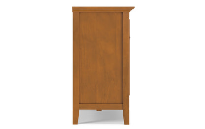 Light Golden Brown | Amherst Wide 4 Door Storage Cabinet