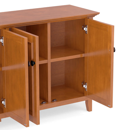 Light Golden Brown | Amherst Wide 4 Door Storage Cabinet