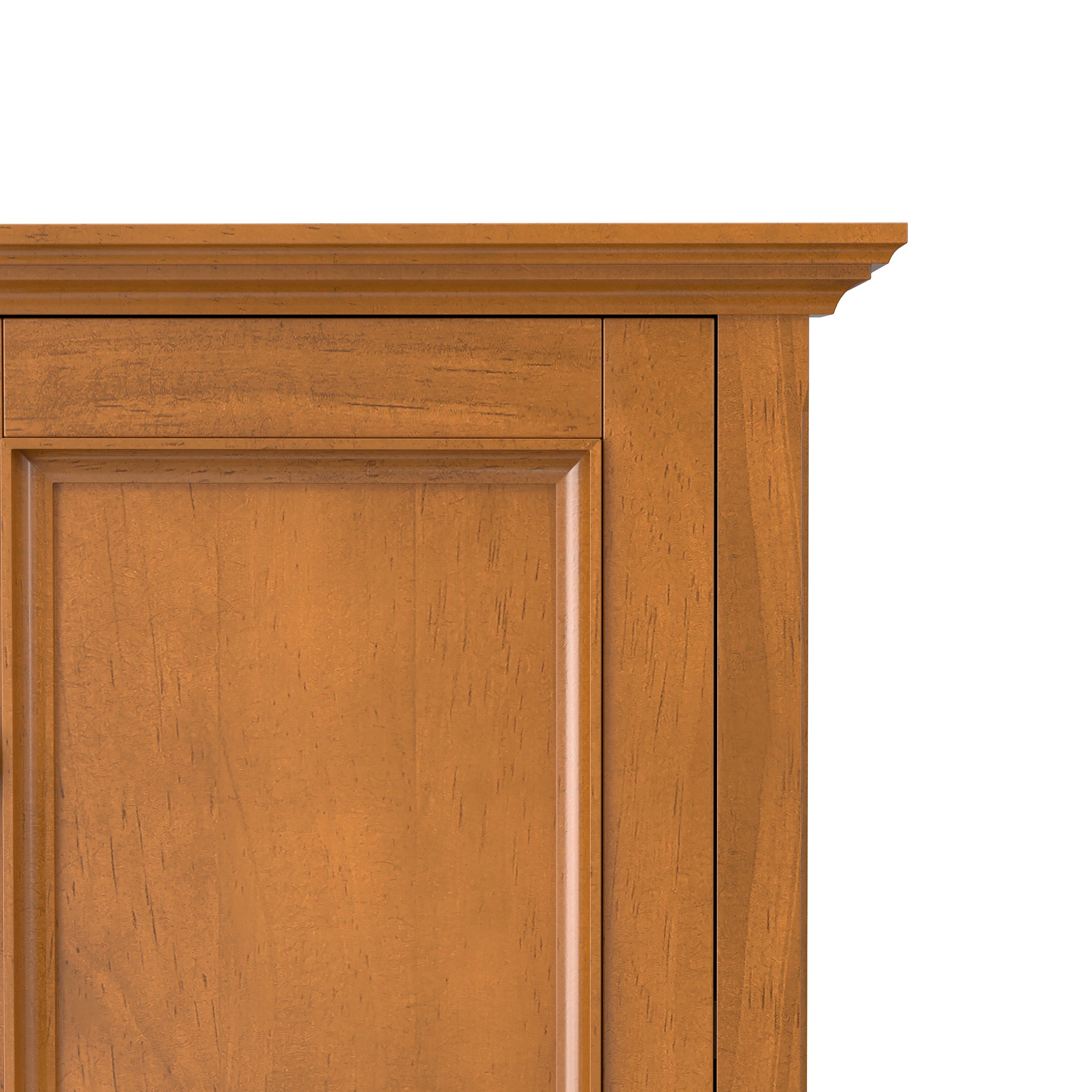 Light Golden Brown | Amherst Wide 4 Door Storage Cabinet