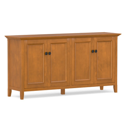 Light Golden Brown | Amherst Wide 4 Door Storage Cabinet