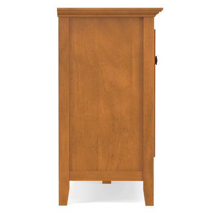 Light Golden Brown | Amherst Wide 4 Door Storage Cabinet