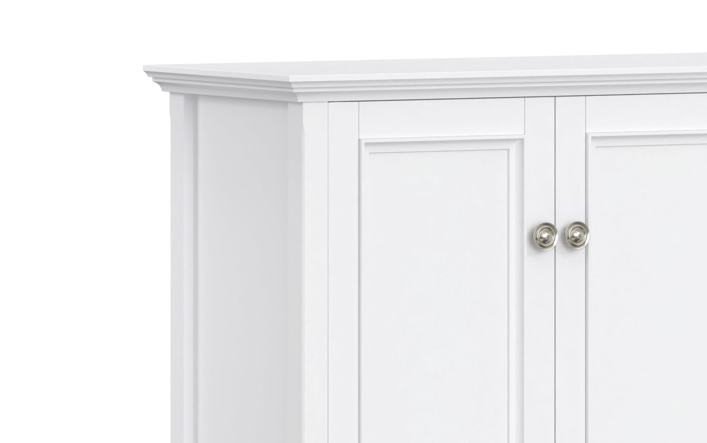 White | Amherst Wide 4 Door Storage Cabinet