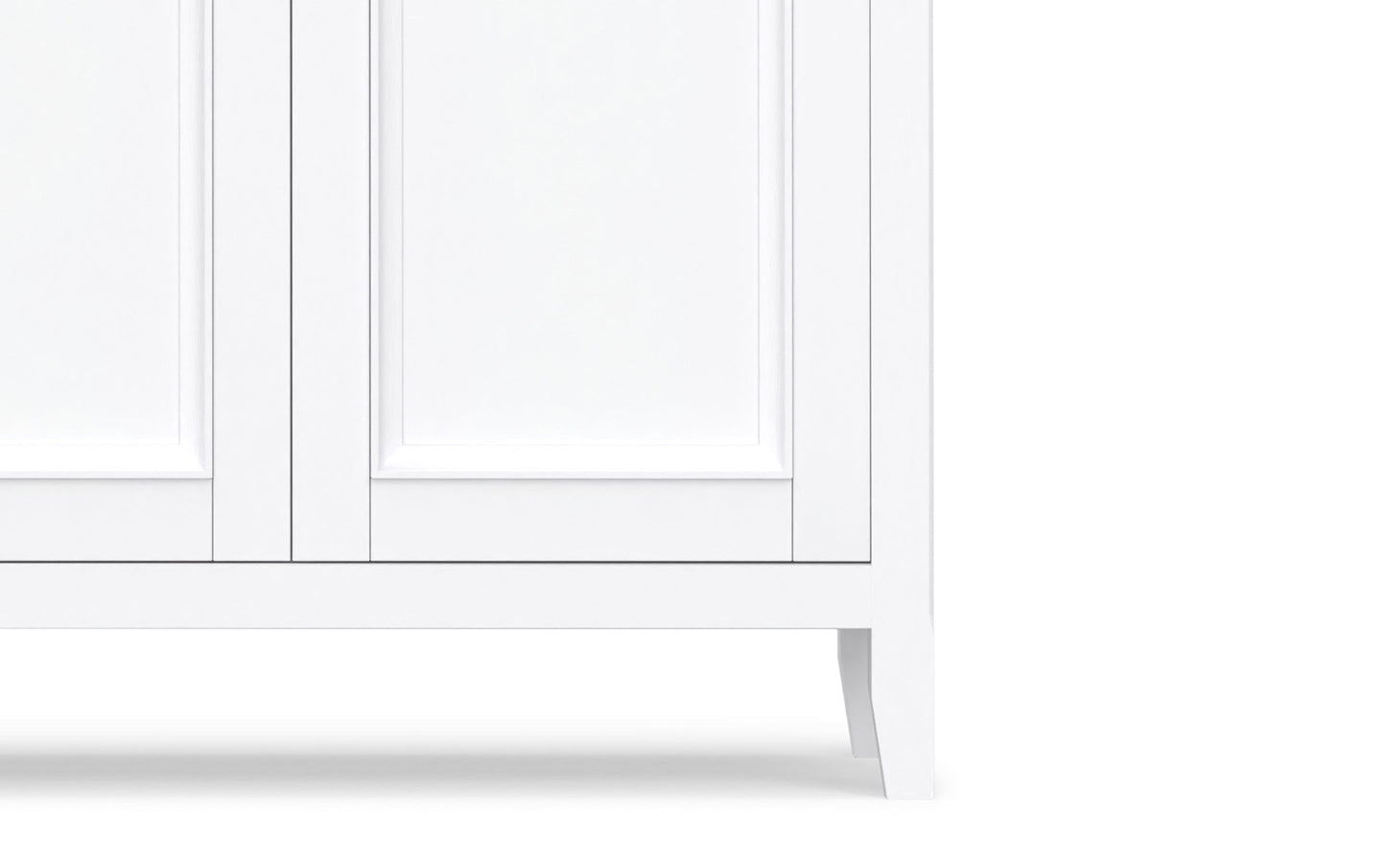 White | Amherst Wide 4 Door Storage Cabinet