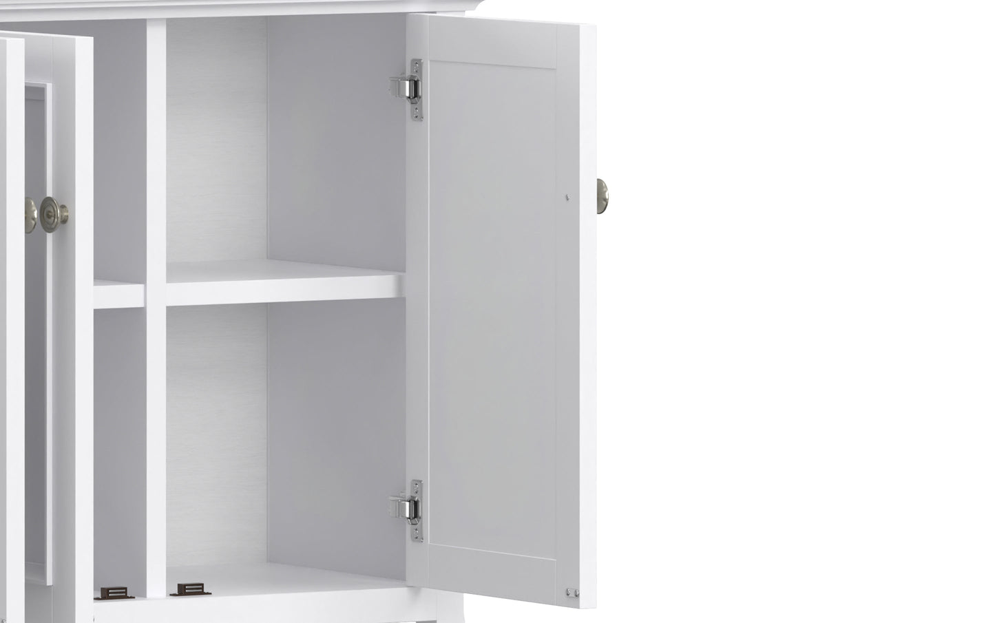 White | Amherst Wide 4 Door Storage Cabinet
