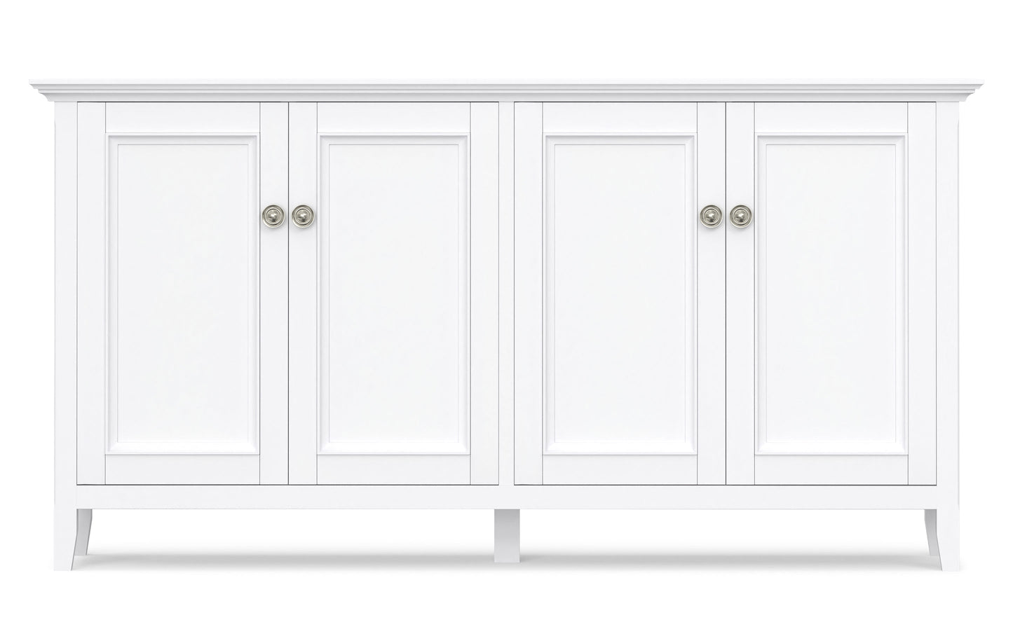 White | Amherst Wide 4 Door Storage Cabinet