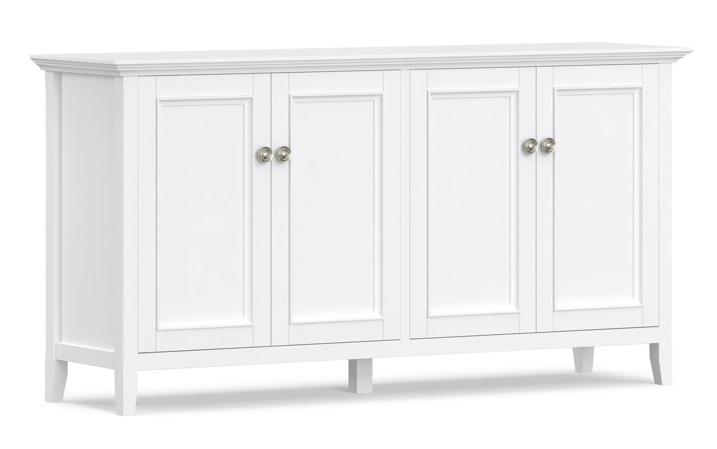 White | Amherst Wide 4 Door Storage Cabinet