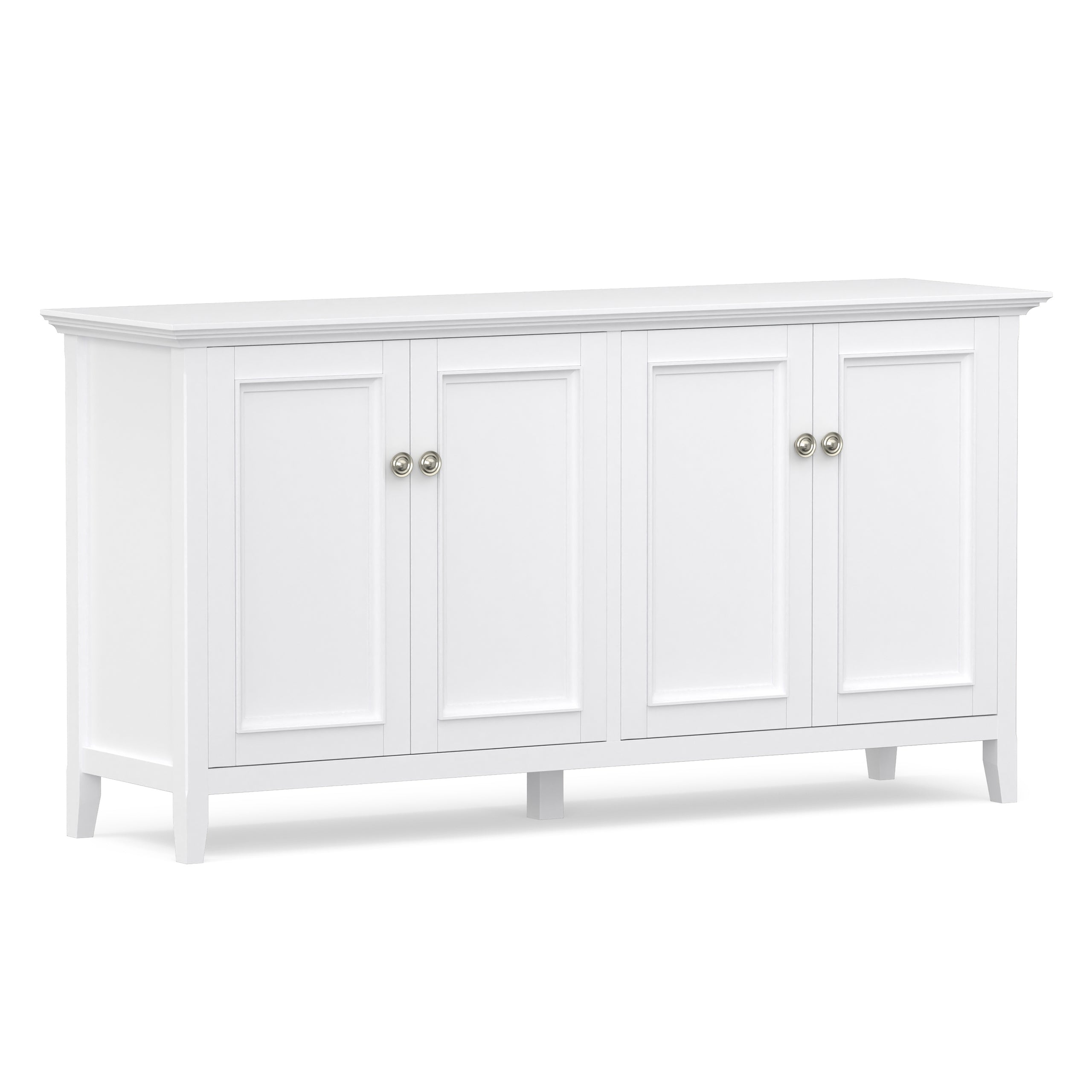 White | Amherst Wide 4 Door Storage Cabinet