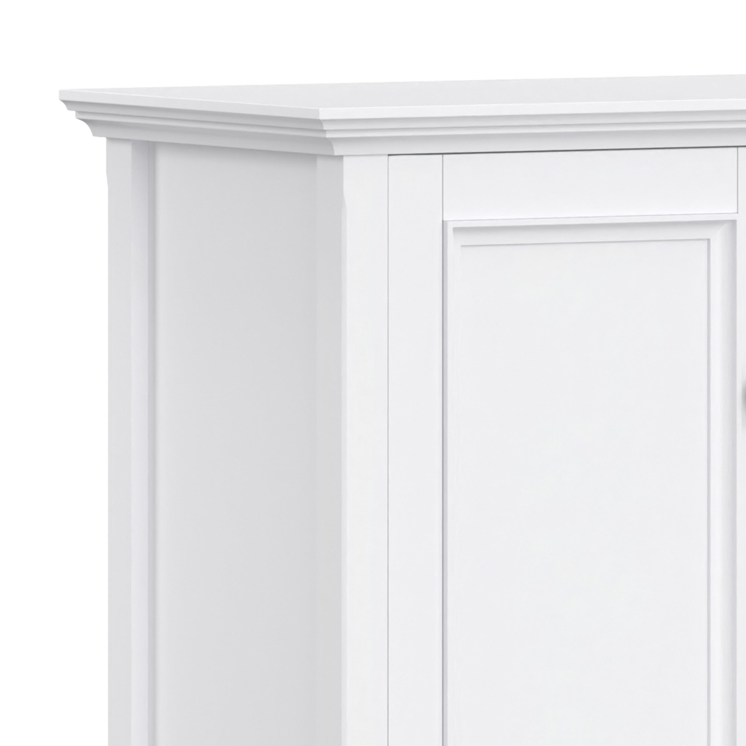 White | Amherst Wide 4 Door Storage Cabinet